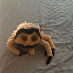 Ty Stuffed Animal - Brown and Black Spider